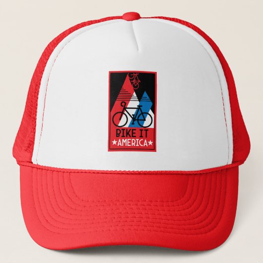 Amerika im Rad Truckerkappe (Vorderseite)
