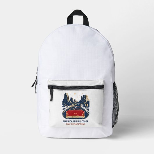 Amerika im Vollfarbrucksack Bedruckter Rucksack (Vorderseite)
