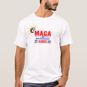 Amerika immer wieder zum T - Shirt machen - Sterne (Vorderseite)