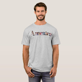 Amerika in Feuerwerk T-Shirt
