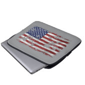 Amerika in Not - Aufwärtsflagge Laptopschutzhülle (Vorne Knopf)