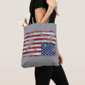 Amerika in Not - Aufwärtsflagge Tasche (Von Nahem)