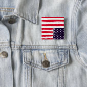 Amerika in Not - Die Fahne nach oben Button (Beispiel)