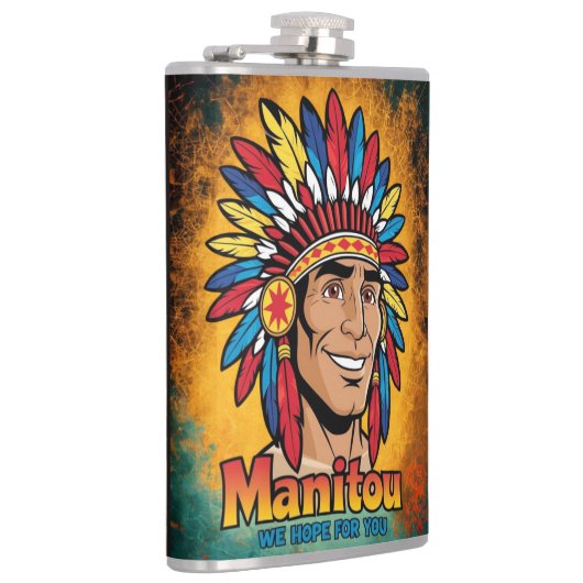 Amerika-Indianer Flachmann (Rechts)