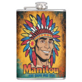 Amerika-Indianer Flachmann (Vorderseite)