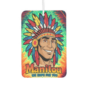 Amerika-Indianer-Leuchtfeuer Farben. Autolufterfrischer