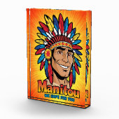 Amerika-Indianer-Leuchtfeuer Farben. Fotoblock (Rechts)