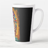 Amerika-Indianer-Leuchtfeuer Farben. Milchtasse (Rechts)