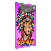 Amerika-Indianer-Leuchtfeuer Farben. Mini Klemmbrett (Schrägansicht)