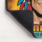 Amerika-Indianer-Leuchtfeuer Farben. Mousepad (Ecke)