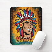Amerika-Indianer-Leuchtfeuer Farben. Mousepad (Mit Mouse)