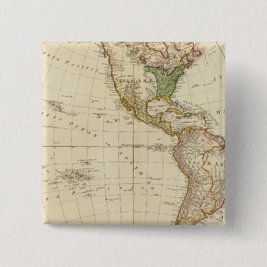 Amerika - Indische Stammessiedlungen Button (Vorderseite)