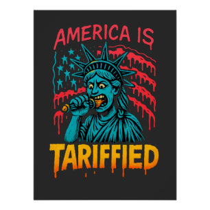 Amerika ist ein tariflich festgelegtes patriotisch poster