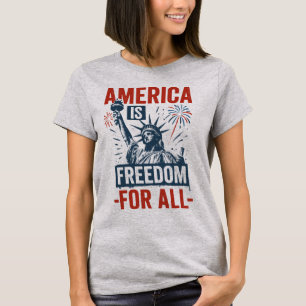 Amerika ist Freiheit für alle - Patriotische Gleic T-Shirt