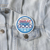 Amerika ist groß, weil Amerika gut ist Button (Beispiel)