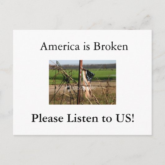 Amerika ist kaputt, Ple... Postkarte (Vorderseite)