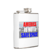 Amerika ist kein sicherer Ort Flachmann (Rechts)