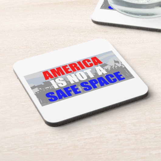 Amerika ist kein sicherer Ort Getränkeuntersetzer (Linke Seite)