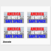 Amerika ist kein sicherer Ort Rechteckiger Aufkleber (Blatt)