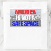 Amerika ist kein sicherer Ort Rechteckiger Aufkleber (Tasche)