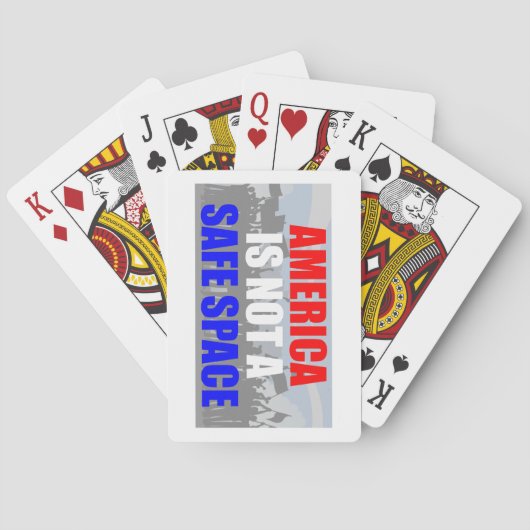 Amerika ist kein sicherer Ort Spielkarten (Rückseite)