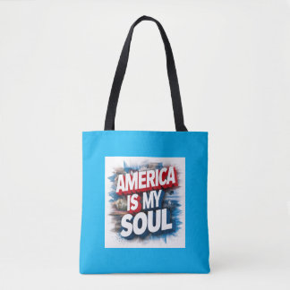 Amerika ist mein Soul Tote Bag - Patriotic Graphic Tasche