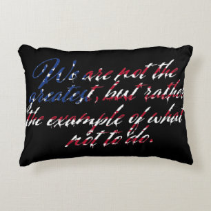 Amerika ist nicht die Bestste Sitte Dekokissen