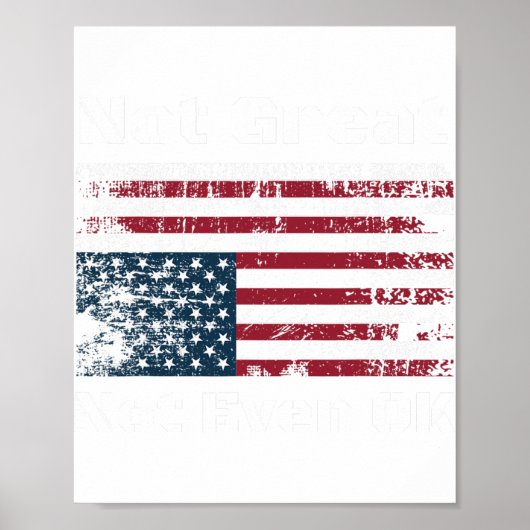 Amerika ist nicht groß, nicht einmal Ok Amerikaner Poster (Vorne)