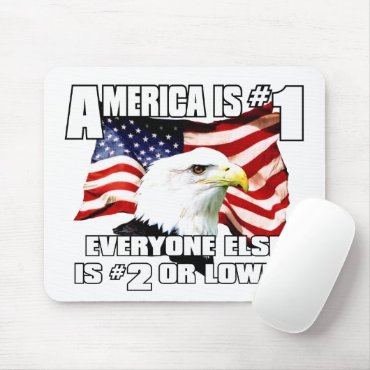 Amerika ist Nr. 1 Mousepad (Mit Mouse)
