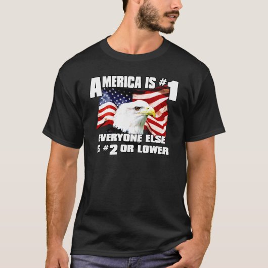 Amerika ist Nr. 1 T-Shirt (Vorderseite)