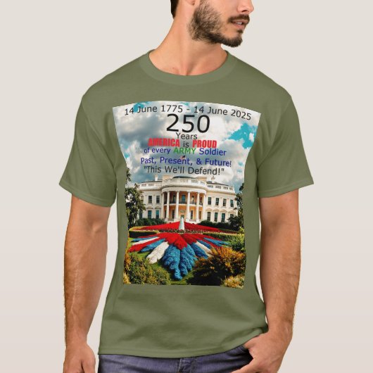 Amerika ist stolz auf die Armee T-Shirt (Vorderseite)