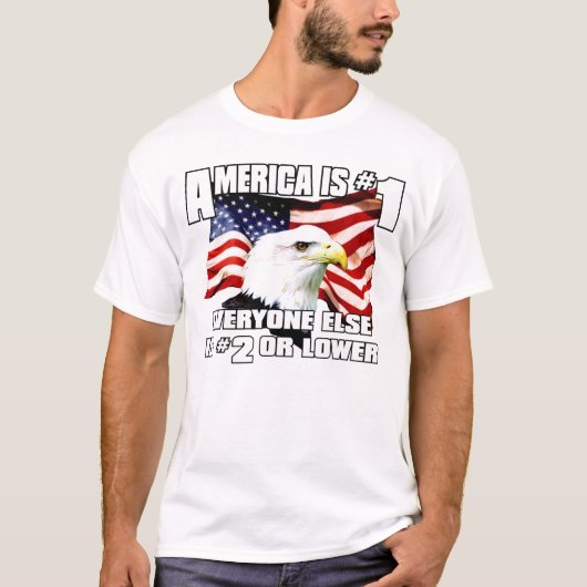 Amerika ist T - Shirt #1 (Vorderseite)