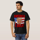 Amerika ist zurück Donald Trump, die amerikanische T-Shirt (Vorne ganz)