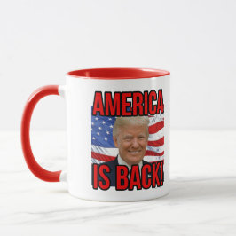 Amerika ist zurück Donald Trump, die amerikanische Tasse