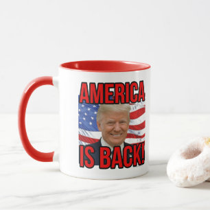 Amerika ist zurück Donald Trump, die amerikanische Tasse