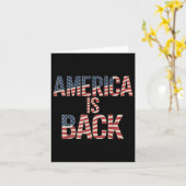 Amerika ist zurück karte (Gelbe Blume)