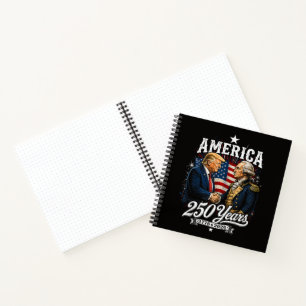 Amerika-Jubiläum 250. Trump Washington Notizblock