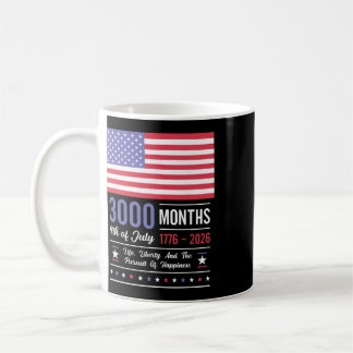 Amerika-Jubiläum USA 3000 Monate 250 Jahre Juli Kaffeetasse