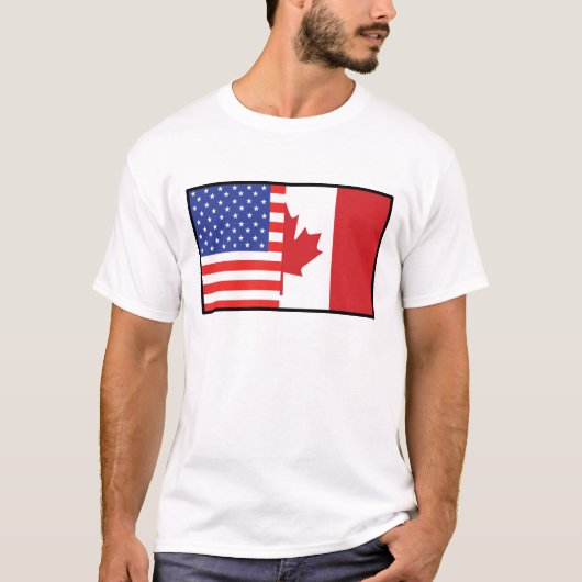 Amerika Kanada T-Shirt (Vorderseite)