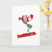 Amerika Karte (Gelbe Blume)