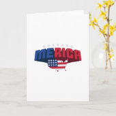 Amerika Karte (Gelbe Blume)