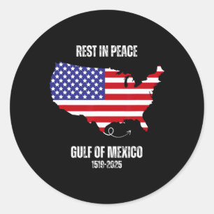Amerika Karte Golf Von Mexiko Präsident Golf Von U Runder Aufkleber