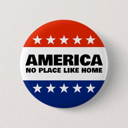 Amerika, Keine Heimat wie Zuhause-Taste Button (Vorderseite)