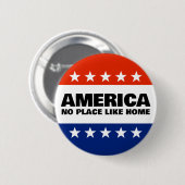Amerika, Keine Heimat wie Zuhause-Taste Button (Vorne & Hinten)