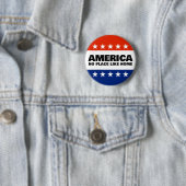 Amerika, Keine Heimat wie Zuhause-Taste Button (Beispiel)