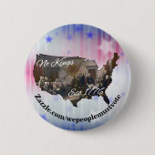 Amerika keine Könige Est 1776 Button (Vorderseite)