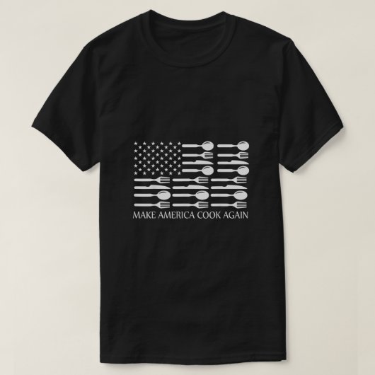 Amerika kochen lassen Koch kochen T-Shirt (Design vorne)