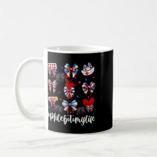 Amerika Kokette Schleife Feuerwerk Phlebotomie Glü Kaffeetasse