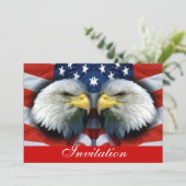 Amerika kühne und Stärke_ Einladung (Stehend Vorderseite)