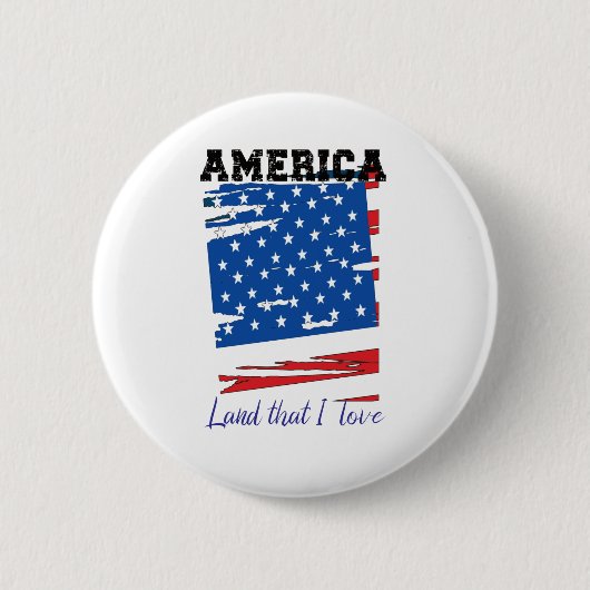 Amerika, Land, das ich Liebe habe Button (Vorderseite)